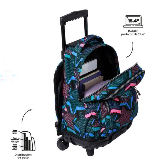 Totto Mochila Renglones - Lety Black