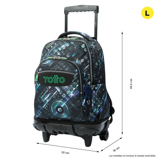 Totto Mochila Renglones - Mixer Black