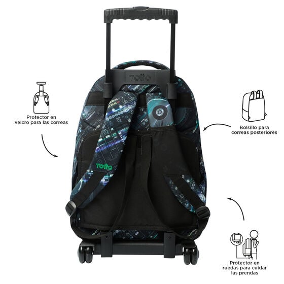 Totto Mochila Renglones - Mixer Black