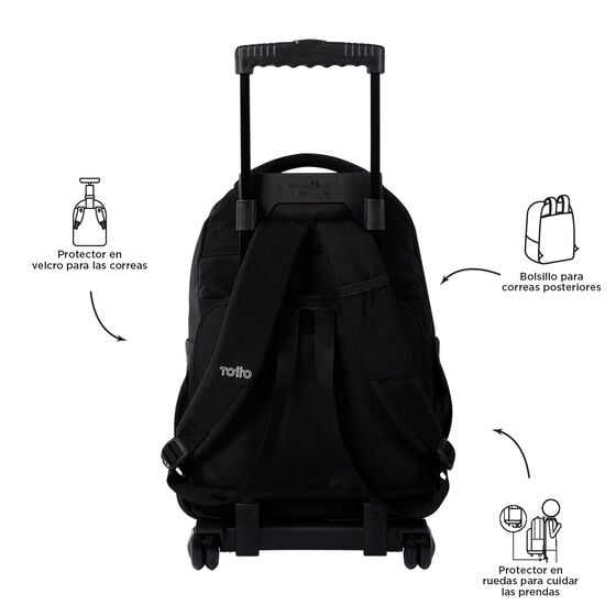 Totto Mochila Renglones - Negro