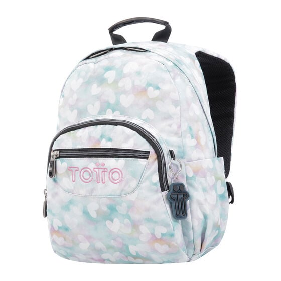 Totto Mochila Tempera - Corazones Pastel