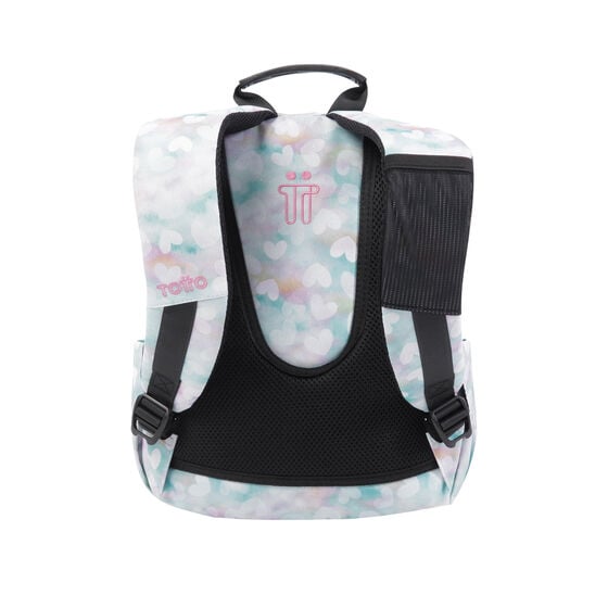 Totto Mochila Tempera - Corazones Pastel
