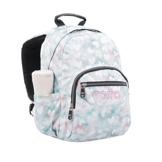 Totto Mochila Tempera - Corazones Pastel