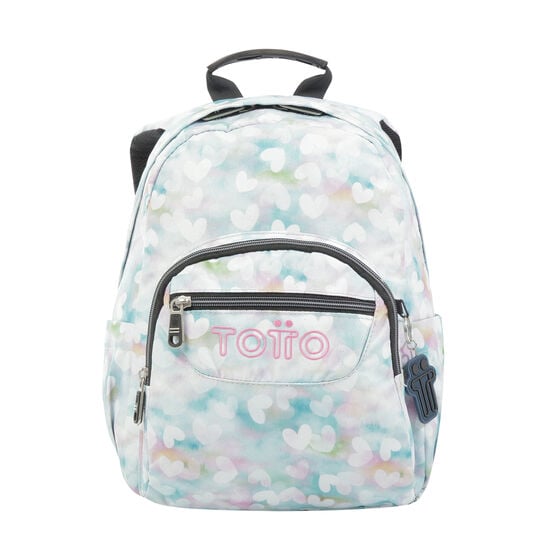 totto Mochila Tempera - Corazones pastel