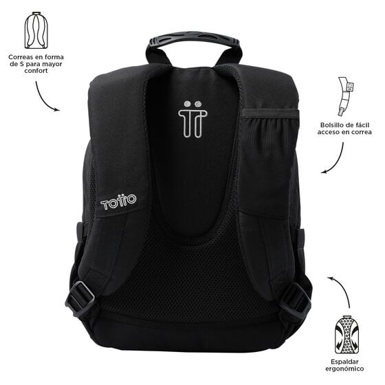 Totto Mochila Tempera - Negro