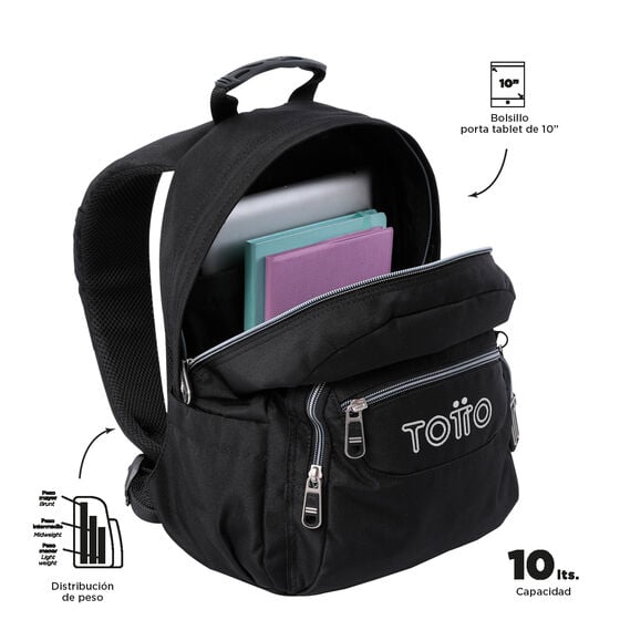 Totto Mochila Tempera - Negro