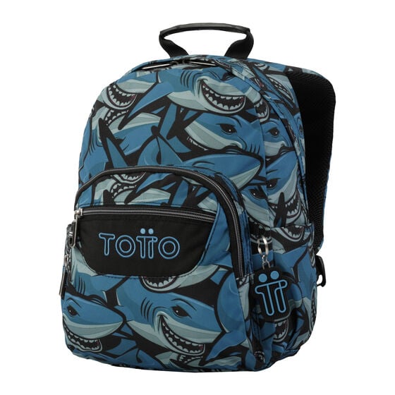 Totto Mochila Tempera - Tiburones