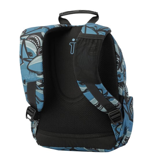 Totto Mochila Tempera - Tiburones