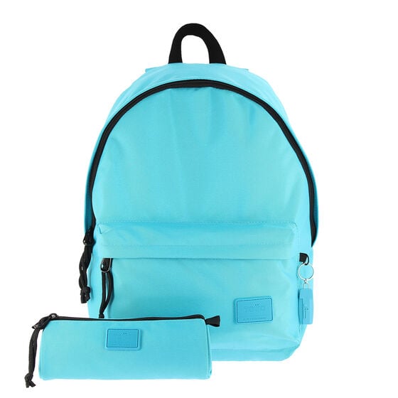 totto Pack mochila + estuche Kalex - Azul claro