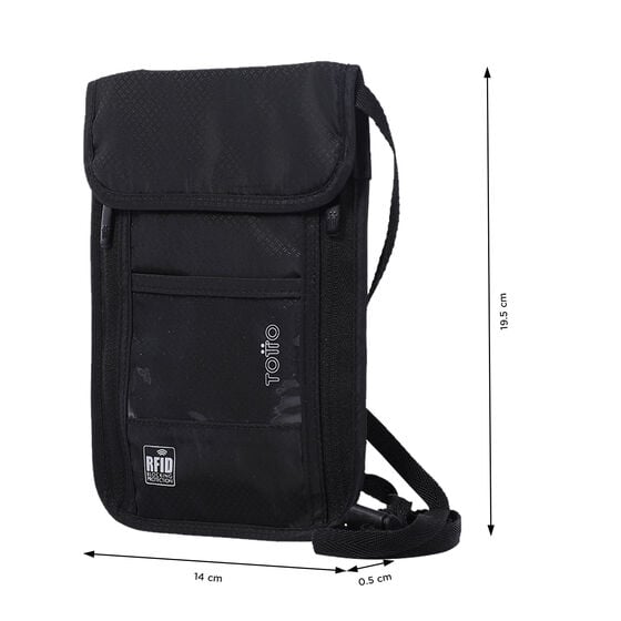 Totto Porta Pasaporte Hang - Black