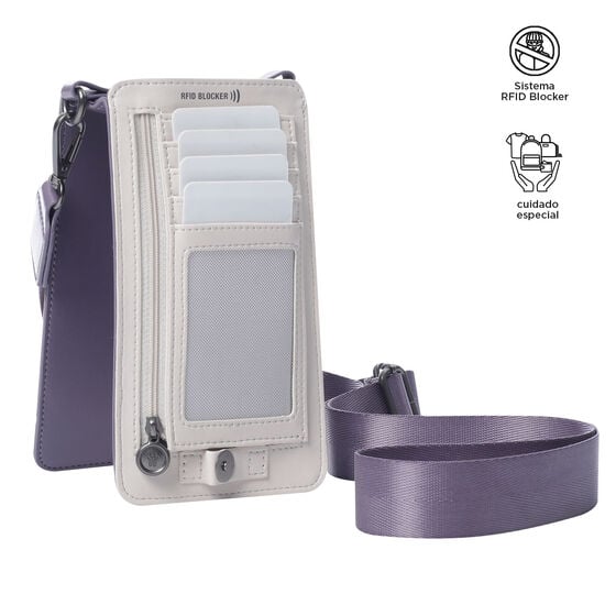 Totto Portateléfono Style - Negro/morado