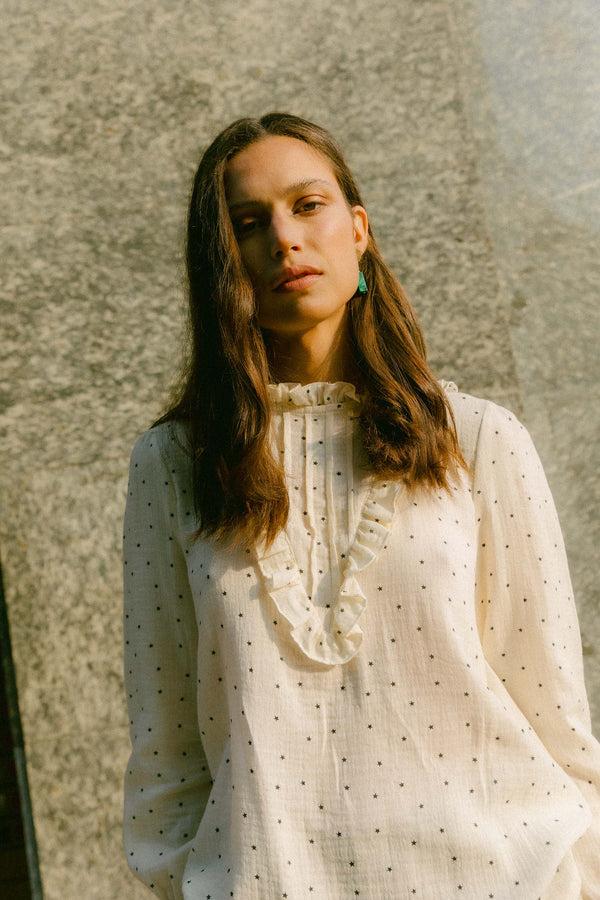 Triana By C Blusa Algodón Orgánico Estrellas SILKEN