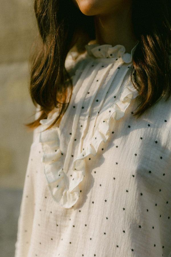 Triana By C Blusa algodón orgánico estrellas SILKEN