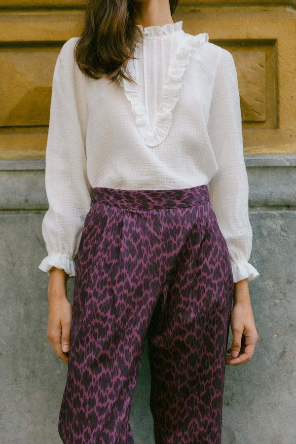 Triana By C Blusa Algodón Orgánico Blanca SILKEN