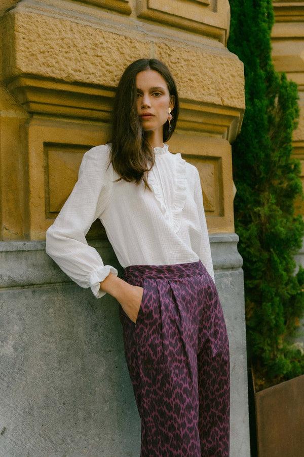 Triana By C Blusa Algodón Orgánico Blanca SILKEN