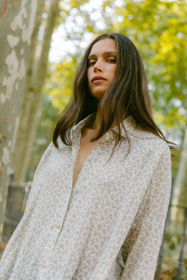 Triana By C Blusa algodón orgánico STAR flor