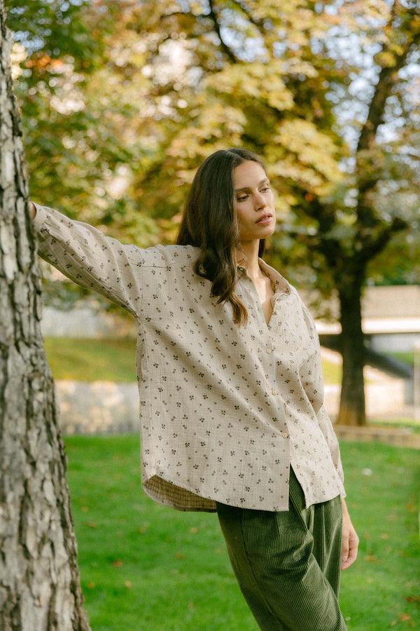 Triana By C Blusa algodón orgánico STAR pepper