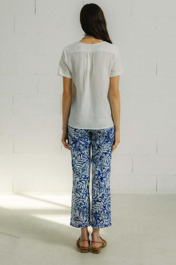 Triana By C Blusa BURNI Algodón Orgánico Blanco