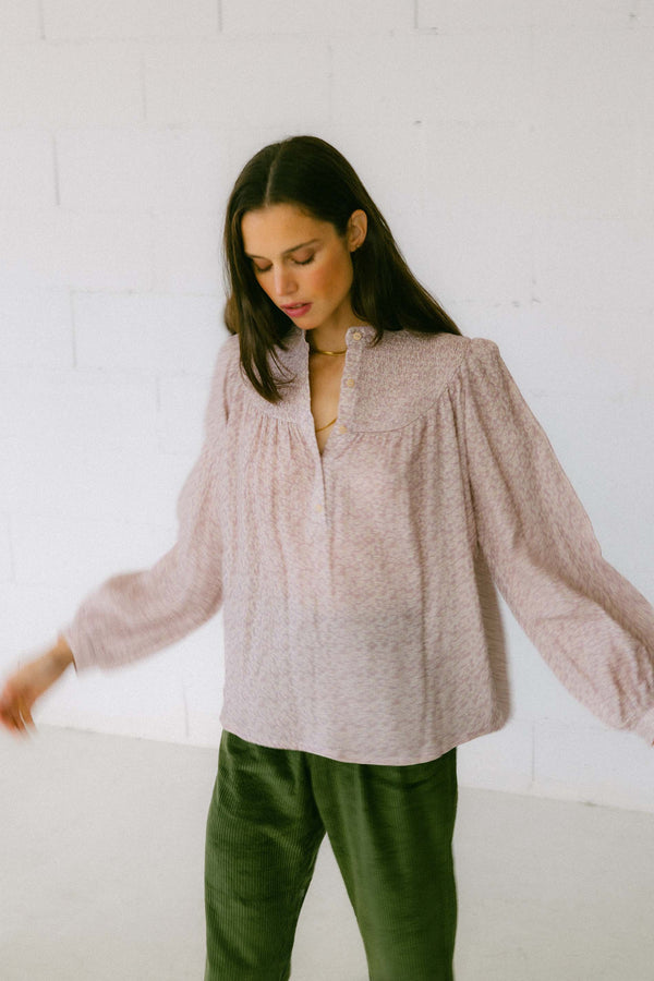 Triana By C Blusa CENIA Algodón Organico Malva