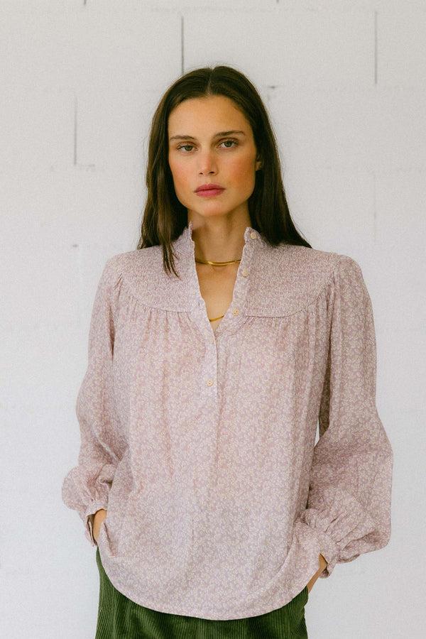 Triana By C Blusa CENIA algodón organico malva