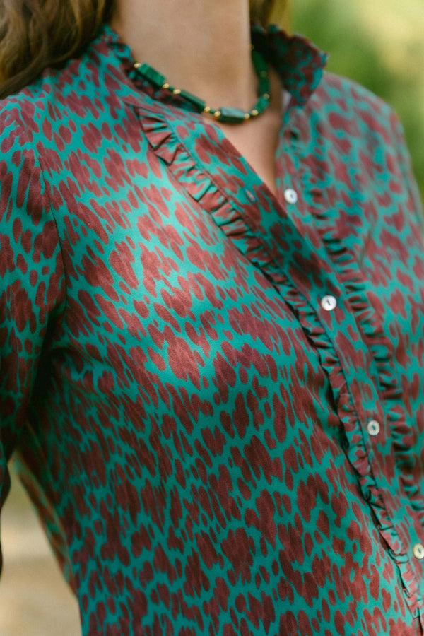 Triana By C Blusa LAGOS Animal Verde