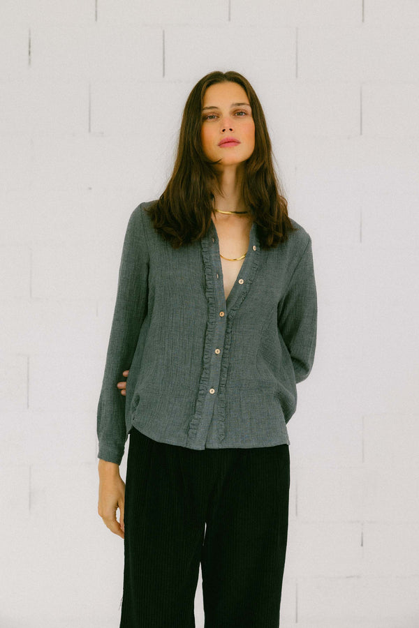 Triana By C Blusa LAGOS ORGANIC GRIS