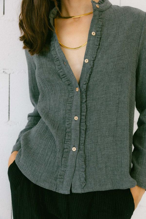 Triana By C Blusa LAGOS ORGANIC GRIS