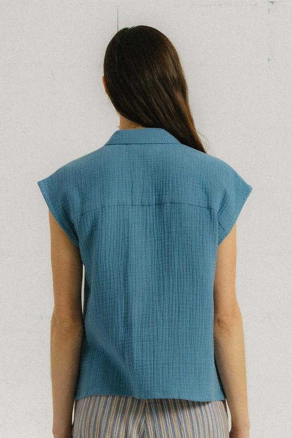 Triana By C Blusa LUCEA Azul Storm