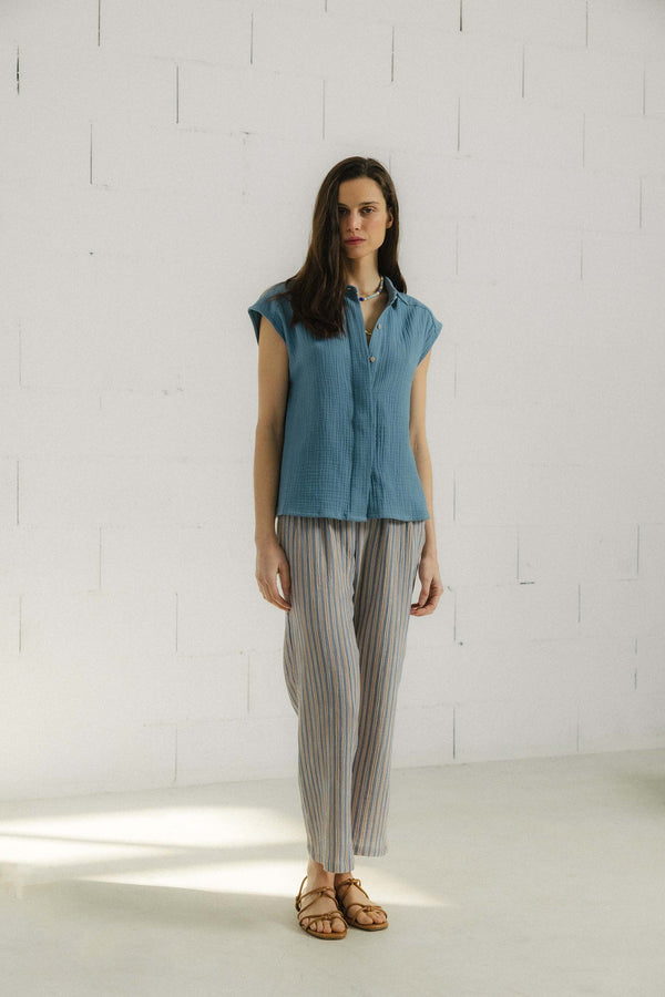 Triana By C Blusa LUCEA Azul Storm