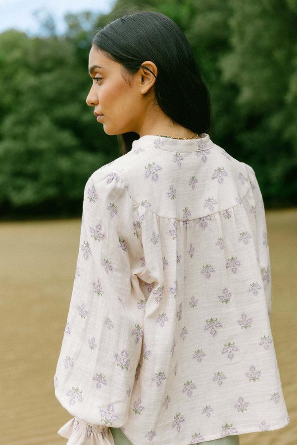 Triana By C BLUSA MAY ALGODÓN ORGÁNICO MALVA