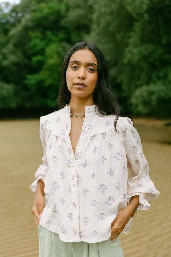 Triana By C BLUSA MAY ALGODÓN ORGÁNICO MALVA