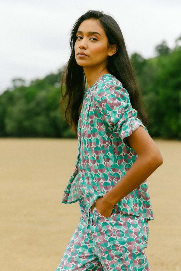 Triana By C Blusa Melbourne Geométrica