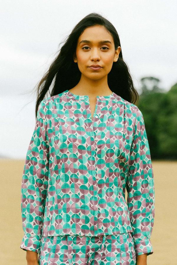 Triana By C Blusa Melbourne Geométrica