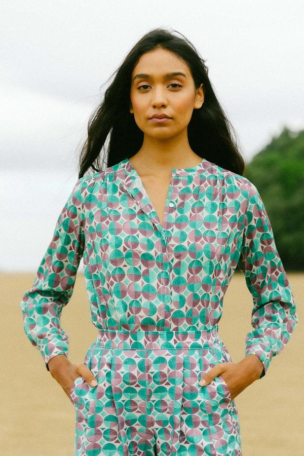 Triana By C Blusa Melbourne Geométrica