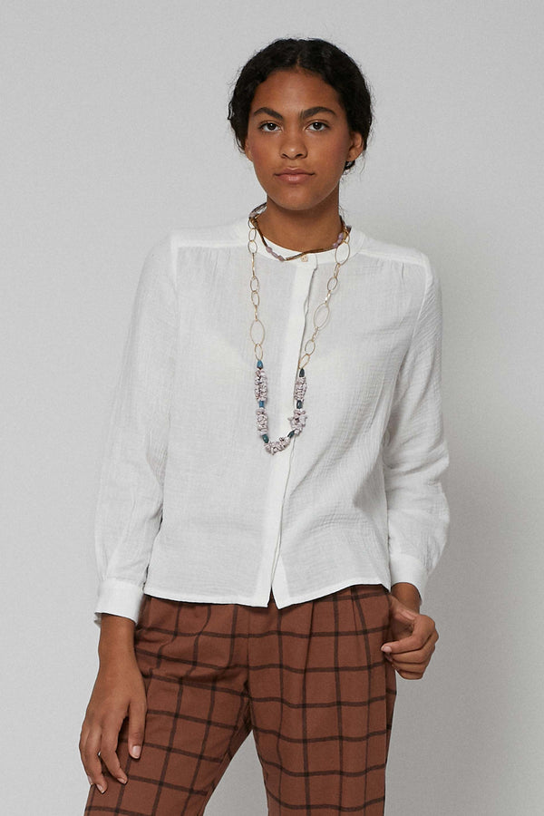 Triana By C Blusa MELBOURNE ORGANIC BLANCA