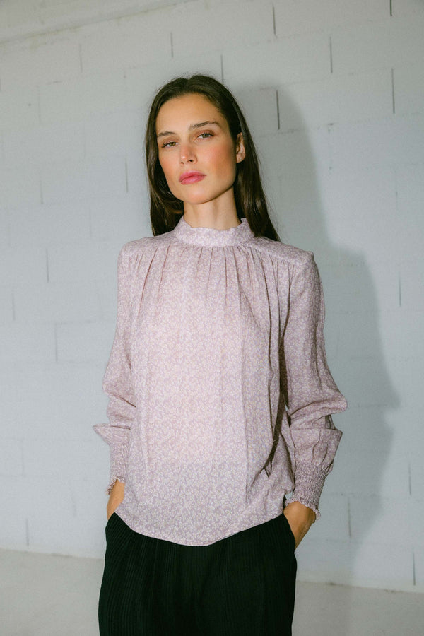 Triana By C Blusa ORGANIC MALVA goma puño HALDEN