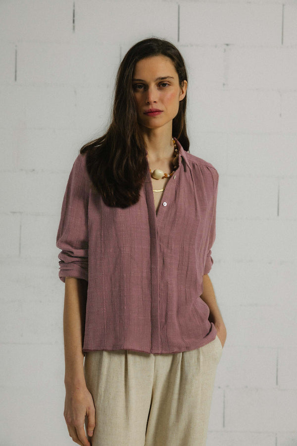 Triana By C BLUSA PALMA ROSE TAUPE