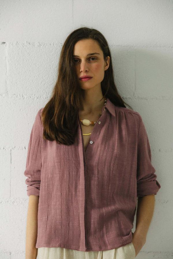 Triana By C BLUSA PALMA ROSE TAUPE