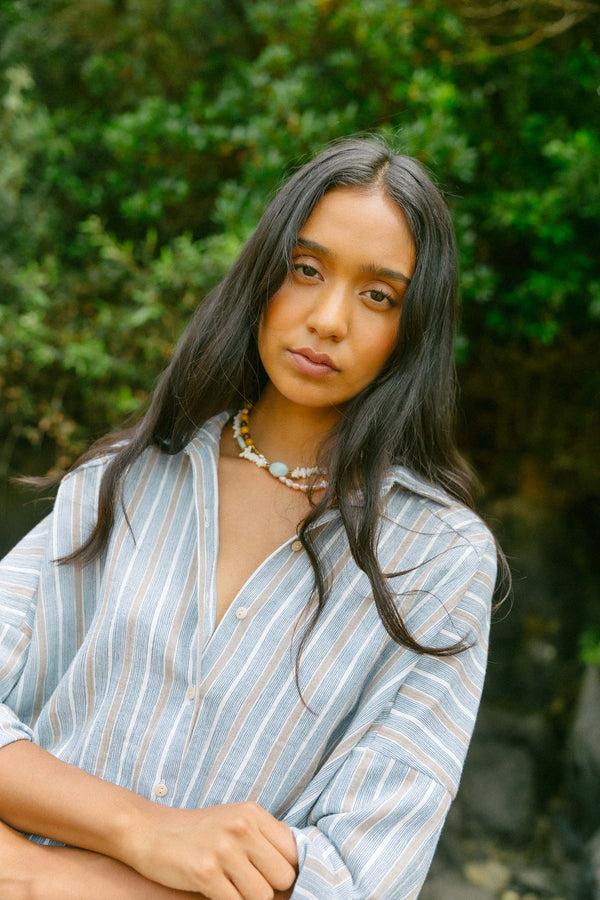 Triana By C Blusa STAR Algodón RAYAS