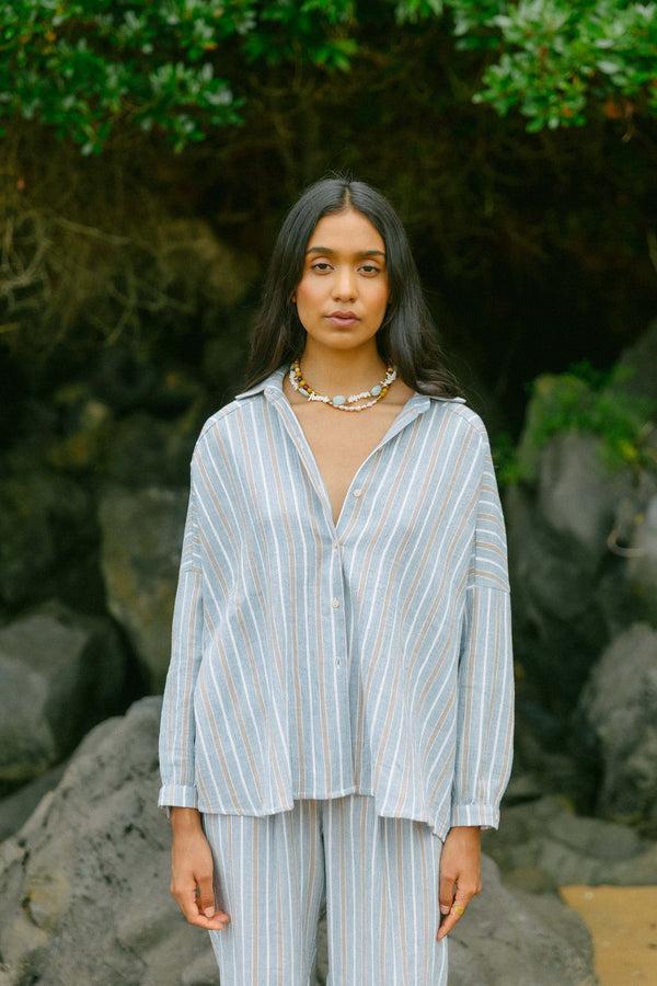 Triana By C Blusa STAR Algodón RAYAS