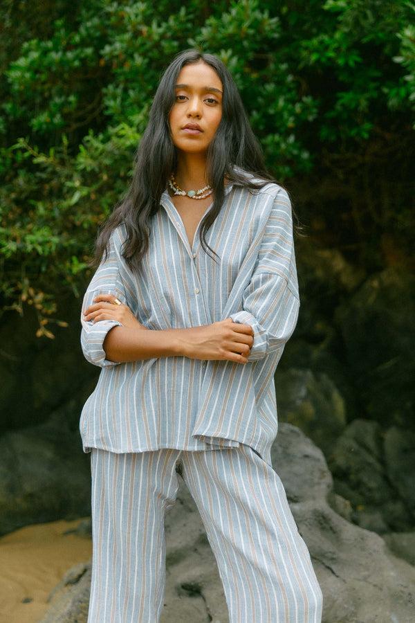 Triana By C Blusa STAR algodón RAYAS