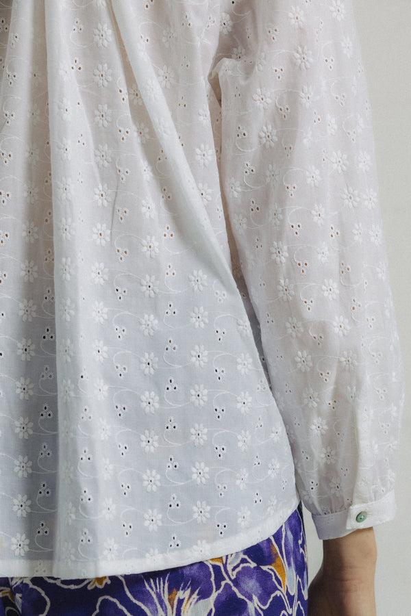 Triana By C Blusa Voile Bordado BLANCA OCA