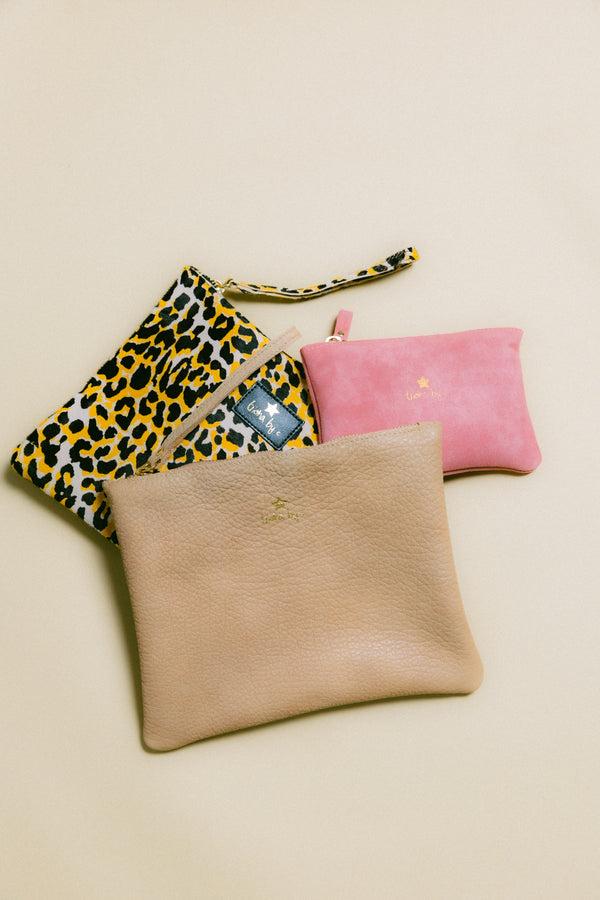 Triana By C Bolso De Mano Piel Beige