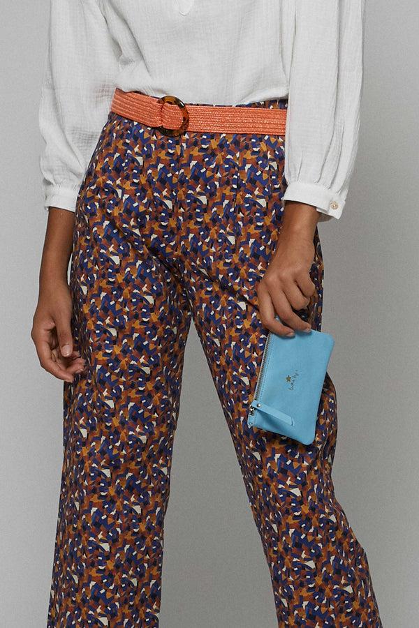 Triana By C Cartera piel aqua