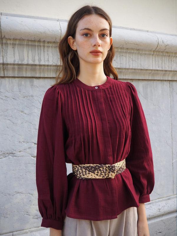 Triana By C Cinturón Bicolor Hebilla Dorada