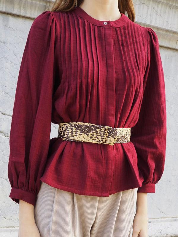 Triana By C Cinturón Bicolor Hebilla Dorada