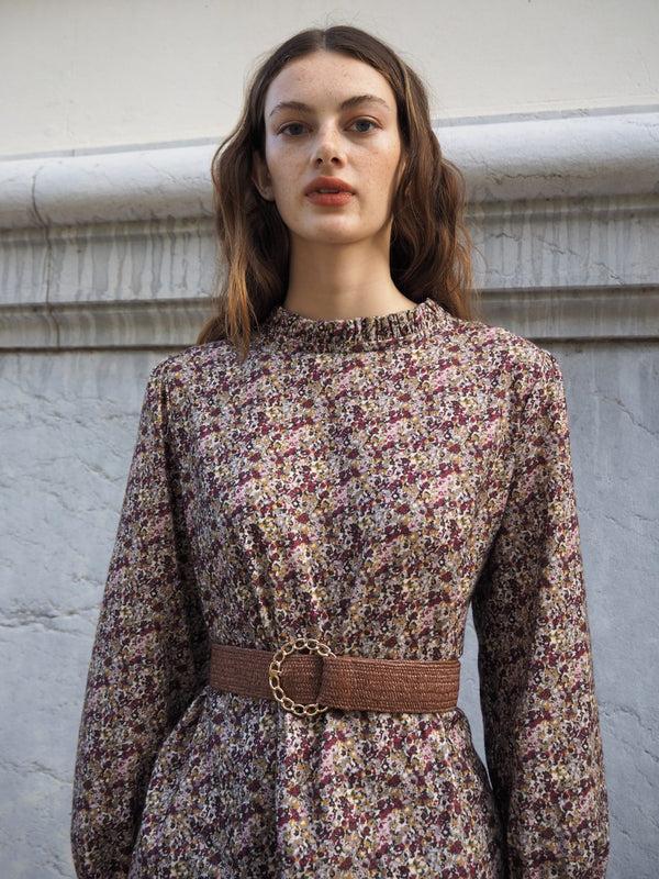 Triana By C Cinturón Marrón Hebilla Dorada