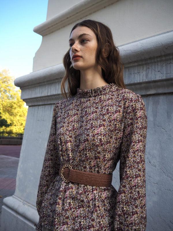 Triana By C Cinturón Marrón Hebilla Dorada