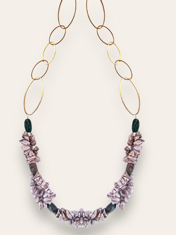 Triana By C Collar Coral/turquesa