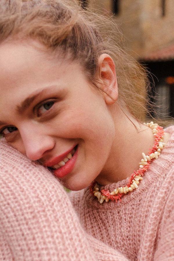 Triana By C COLLAR CORAL Y TURQUESA